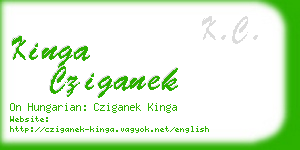 kinga cziganek business card